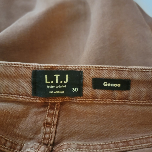 L.T.J. Denim Jeans in Rust Brown, Size 30 - Picture 6 of 6